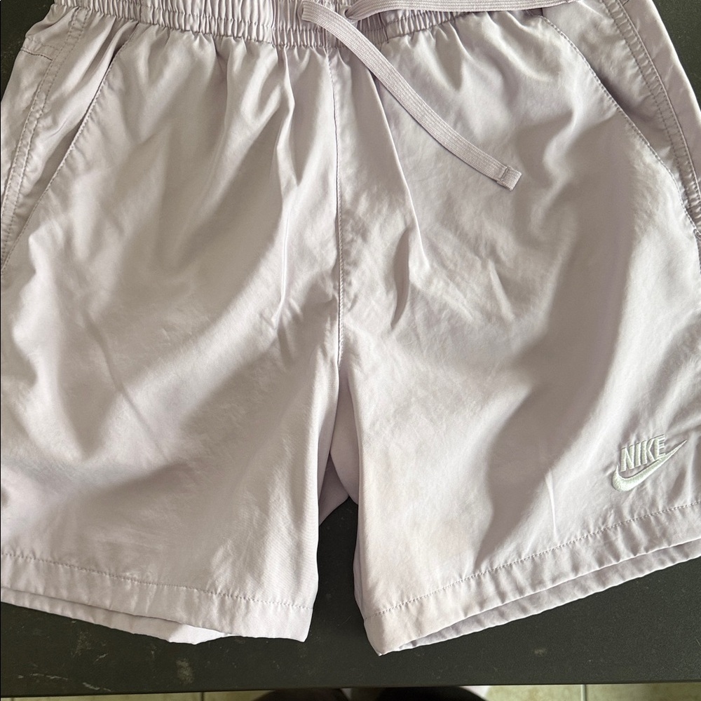 Nike Lavender Pull‑String Athletic Shorts - image 1